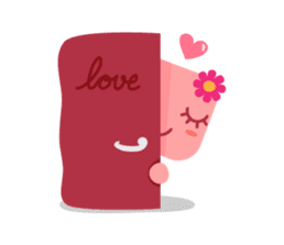 Lamour cute couple love sticker #5292354