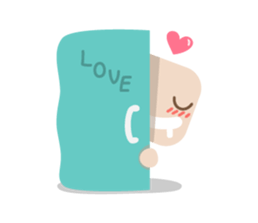 Lamour cute couple love sticker #5292355