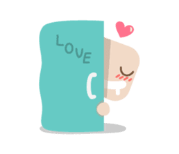 Lamour cute couple love sticker #5292355