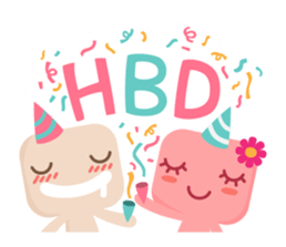 Lamour cute couple love sticker #5292361