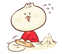 Dumpling cat! sticker #5292724
