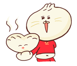 Dumpling cat! sticker #5292725