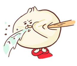 Dumpling cat! sticker #5292727