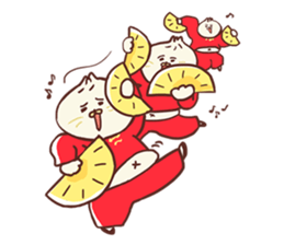 Dumpling cat! sticker #5292728