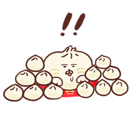 Dumpling cat! sticker #5292730