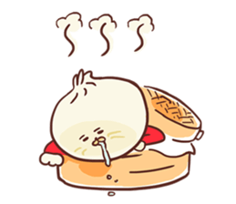 Dumpling cat! sticker #5292733