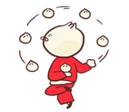 Dumpling cat! sticker #5292740