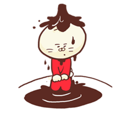 Dumpling cat! sticker #5292744