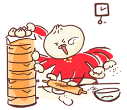 Dumpling cat! sticker #5292747