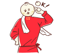 Dumpling cat! sticker #5292748