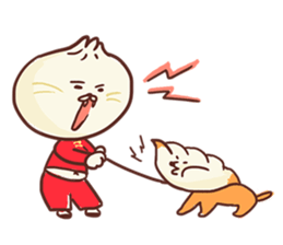 Dumpling cat! sticker #5292750