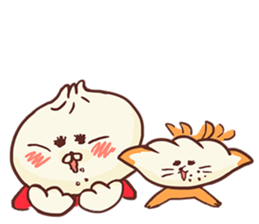 Dumpling cat! sticker #5292755