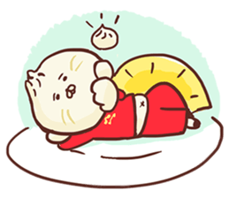 Dumpling cat! sticker #5292763