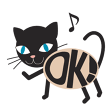 Character cat sticker #5293366