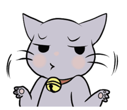 Funny cat 's face sticker #5294444