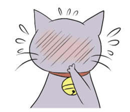 Funny cat 's face sticker #5294446