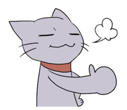 Funny cat 's face sticker #5294465