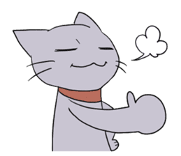 Funny cat 's face sticker #5294465