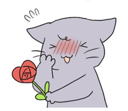 Funny cat 's face sticker #5294469