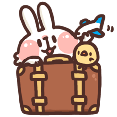 Rabbit and chick