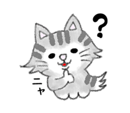 FUWARI of the soft and fluffy cat. sticker #5294721