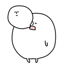 Surreal white people sticker #5295074