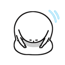 Surreal white people sticker #5295080