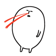 Surreal white people sticker #5295081