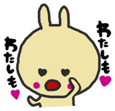 Love Love  sticker  of rabbit sticker #5295121