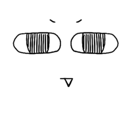 Strange expression second sticker #5295444