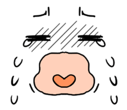 Strange expression second sticker #5295447