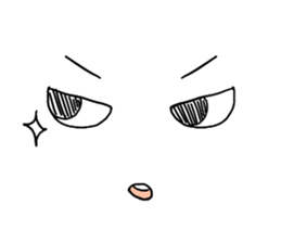 Strange expression second sticker #5295456