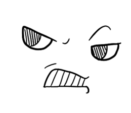 Strange expression second sticker #5295473