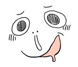 Strange expression second sticker #5295480