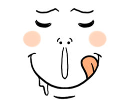 Strange expression second sticker #5295483