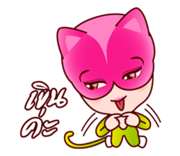 Chompoo Rose Apple Meow, the charmed cat sticker #5295495