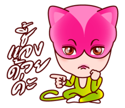 Chompoo Rose Apple Meow, the charmed cat sticker #5295513