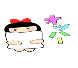 Usually women Momo-chan sticker #5295564
