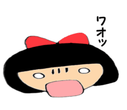 Usually women Momo-chan sticker #5295584