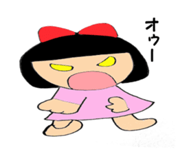 Usually women Momo-chan sticker #5295585