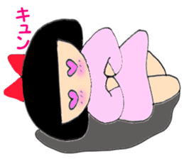 Usually women Momo-chan sticker #5295596
