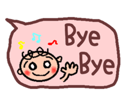 Cute balloon (Frequently used words Hen) sticker #5295763