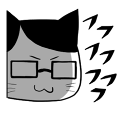 butler and playboy cat sticker #5296091