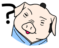 SAMURAI Pig sticker #5296343