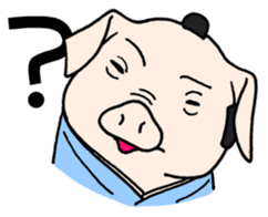 SAMURAI Pig sticker #5296343