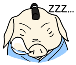 SAMURAI Pig sticker #5296356