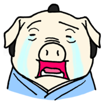 SAMURAI Pig sticker #5296357
