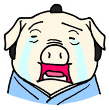 SAMURAI Pig sticker #5296357