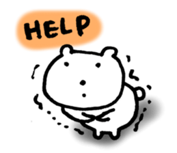 The pain gets me here. sticker #5296977