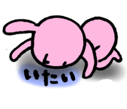 The pain gets me here. sticker #5296984